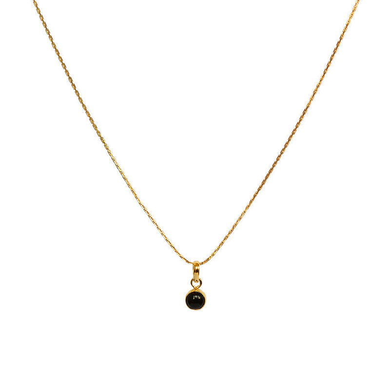 Pep onyx gold filled semi precious pendant