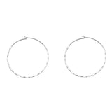 Pippa sterling silver 1 micron gold plated hoops