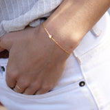 Plain love heart bracelet