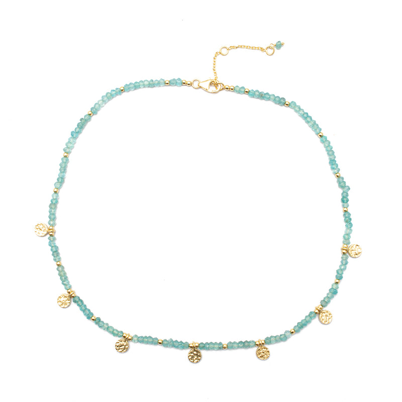 Toti gold vermeil semi precious necklace