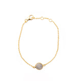 Rossy crystal gold vermeil bracelet