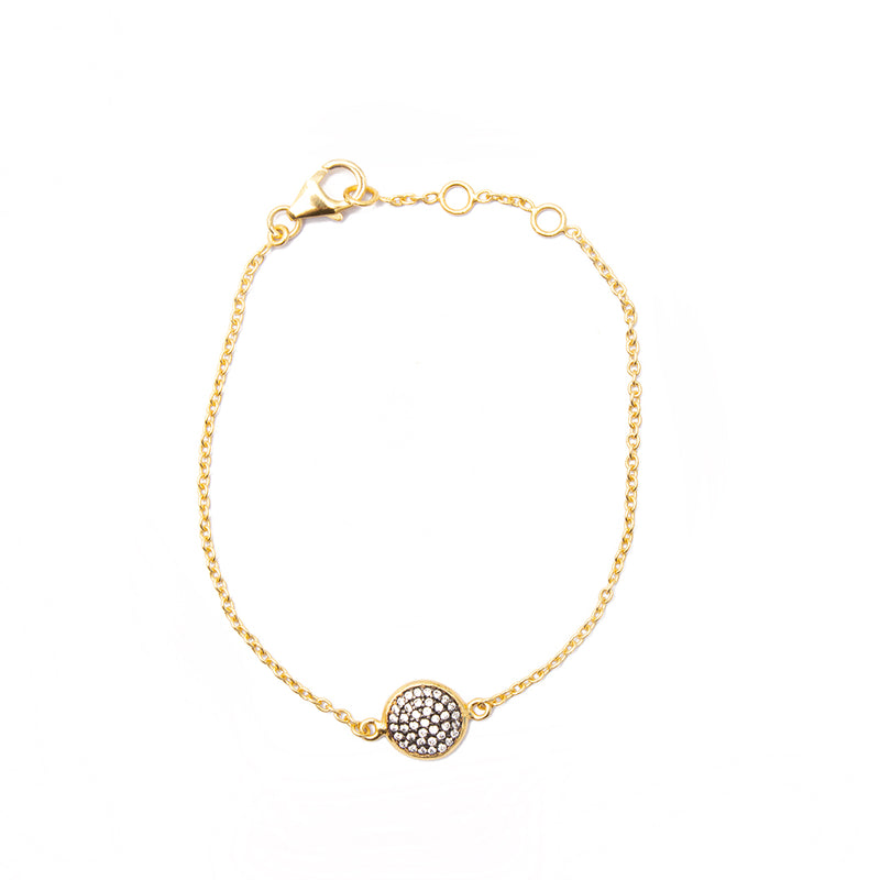 Rossy crystal gold vermeil bracelet