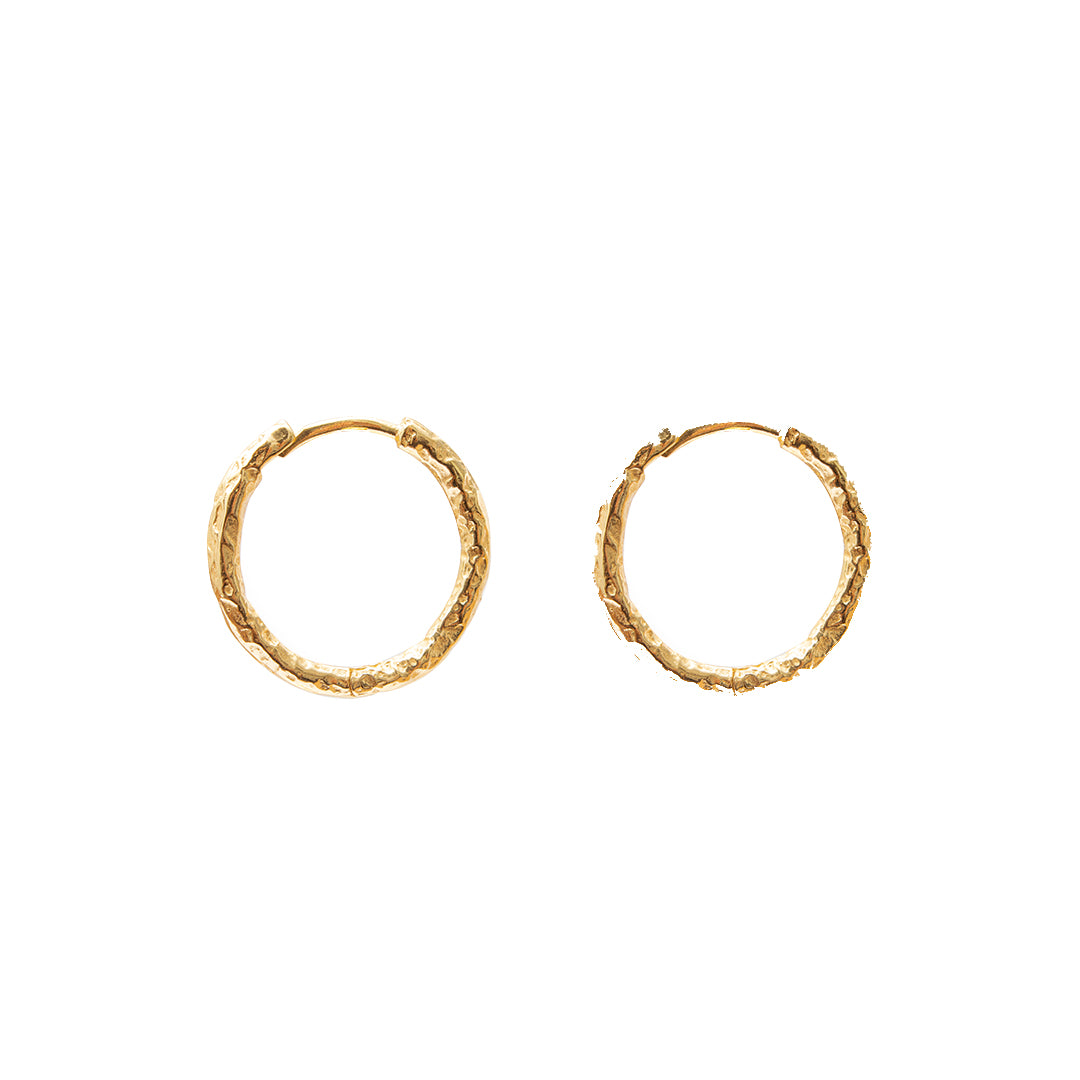 Arro gold vermeil hoops | MEZI