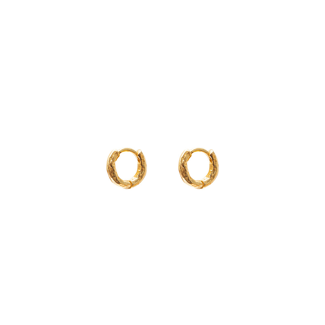Arro gold vermeil hoops | MEZI