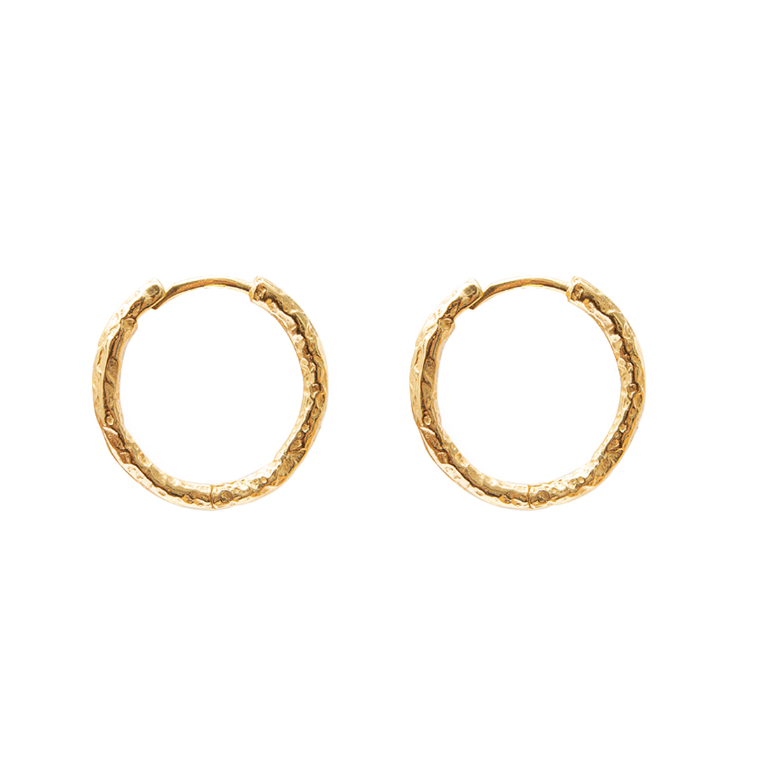 Arro gold vermeil hoops | MEZI