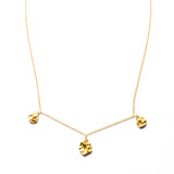 Tya gold charm necklace