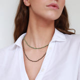 Raegan 2 micron gold semi-precious necklace