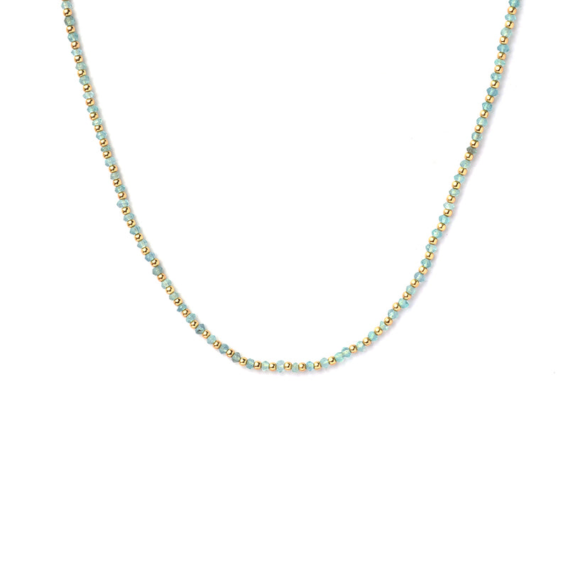 Raegan 2 micron gold semi-precious necklace