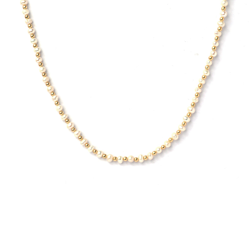 Raegan 2 micron gold semi-precious necklace