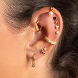 Twisted hoop earring