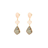 Rosa semi precious drop earrings