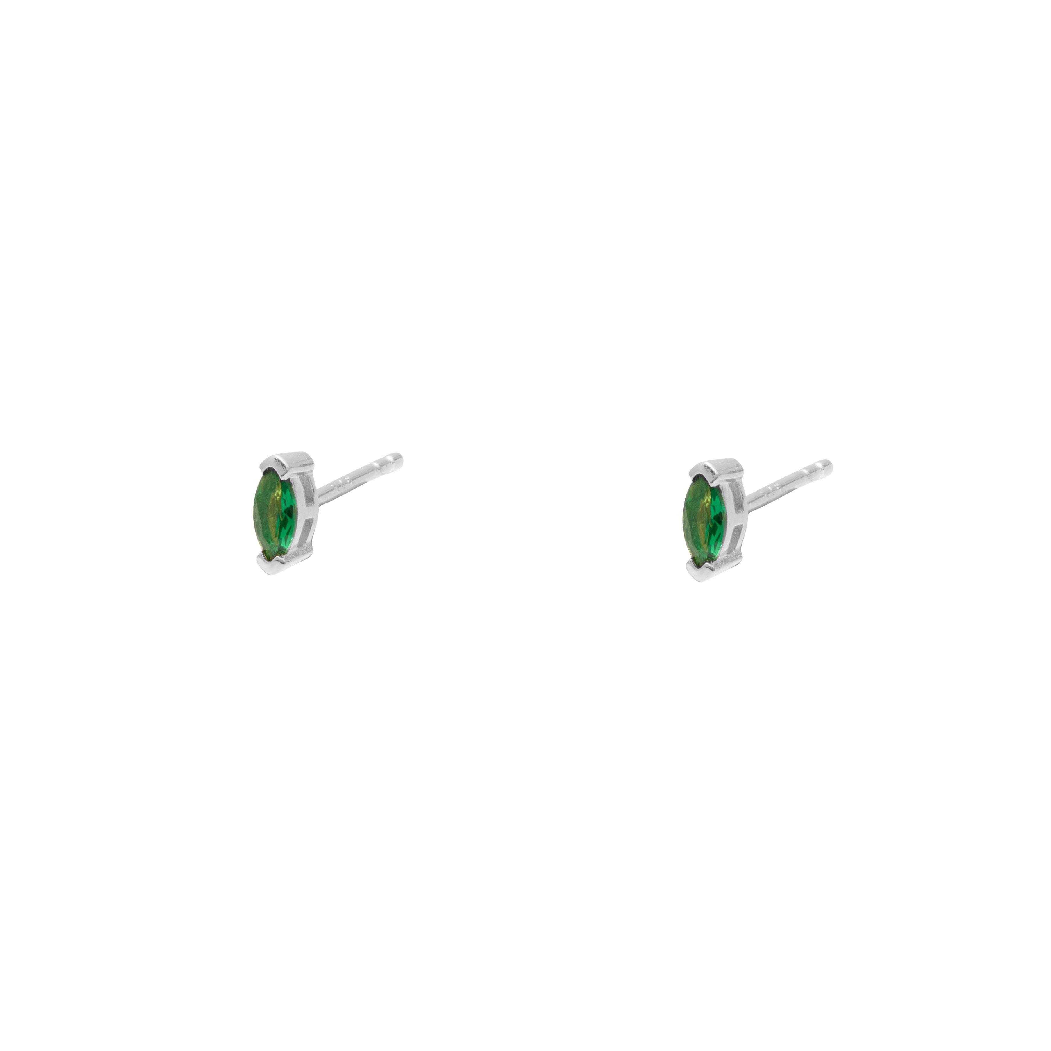Giulia cubic zirconia 1 micron gold studs | MEZI