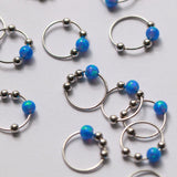 Sammy dark blue opalite sleeper earring