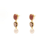 Samia semi precious stone earrings