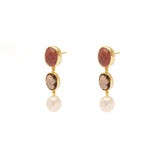 Samia semi precious stone earrings