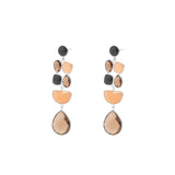 Suzana semi precious silver earrings