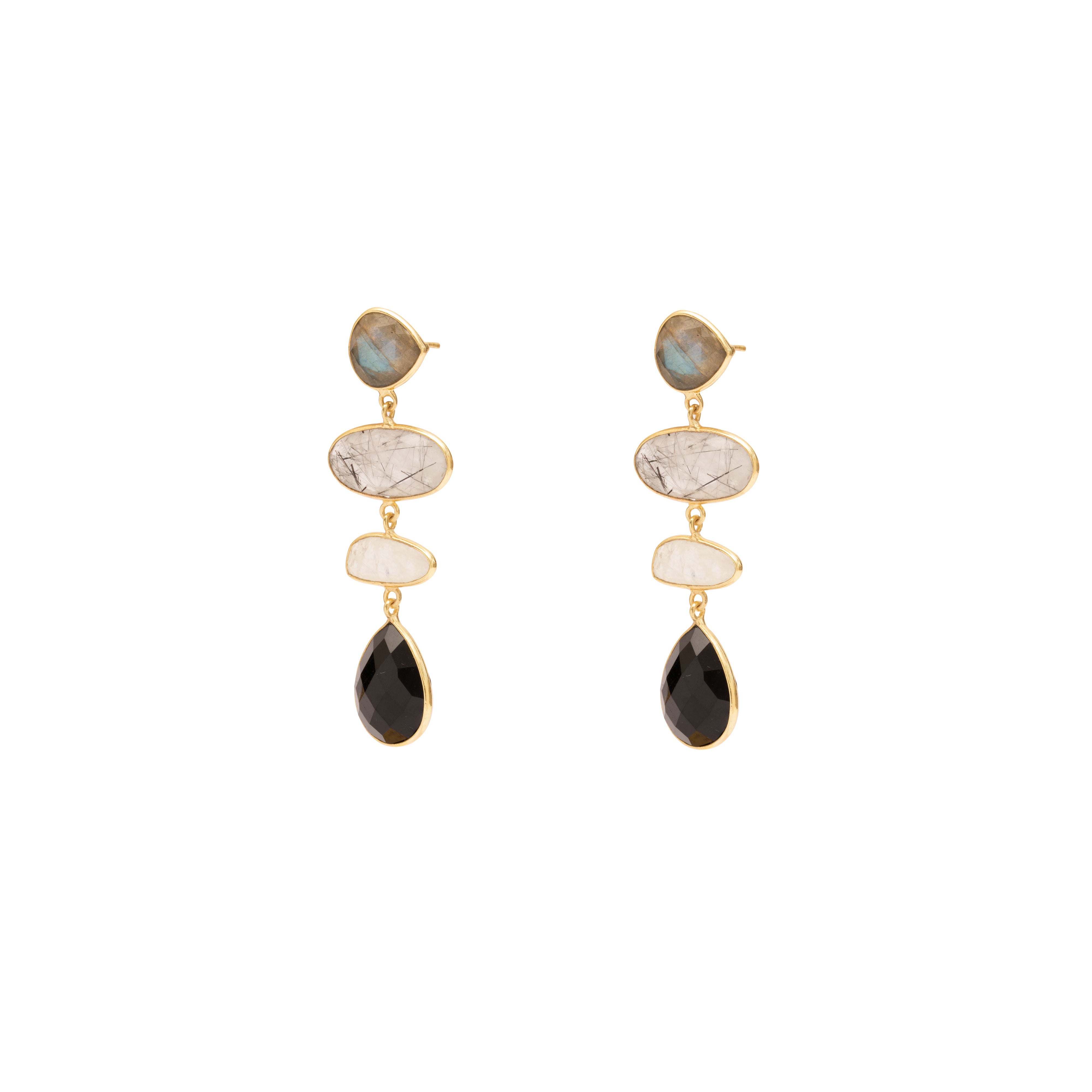 Melanie semi precious earrings | MEZI