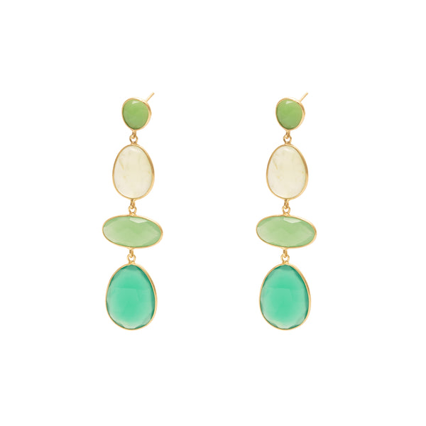 Falia semi precious drop earrings