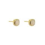 Shalaa semi-precious 2 micron gold studs