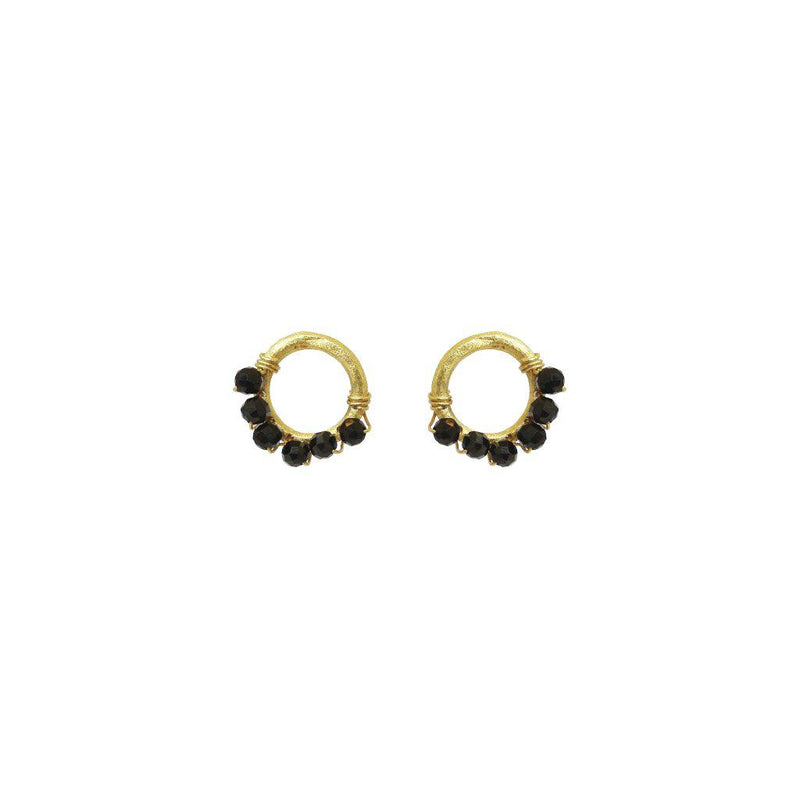 Shanda onyx drop earrings