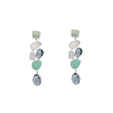 Suzana semi precious silver earrings