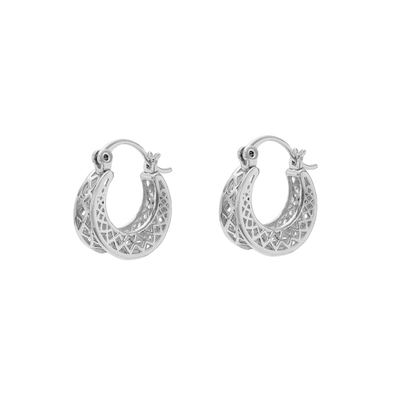 Tally filigree hoop earrings