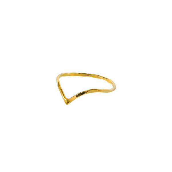 Simi v gold filled ring