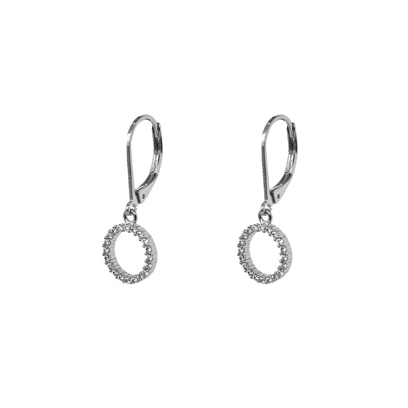 Siya circle hollow earrings