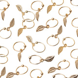 Lola leaf charm sleeper earring