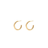 Rocio 1 micron gold hoop earrings