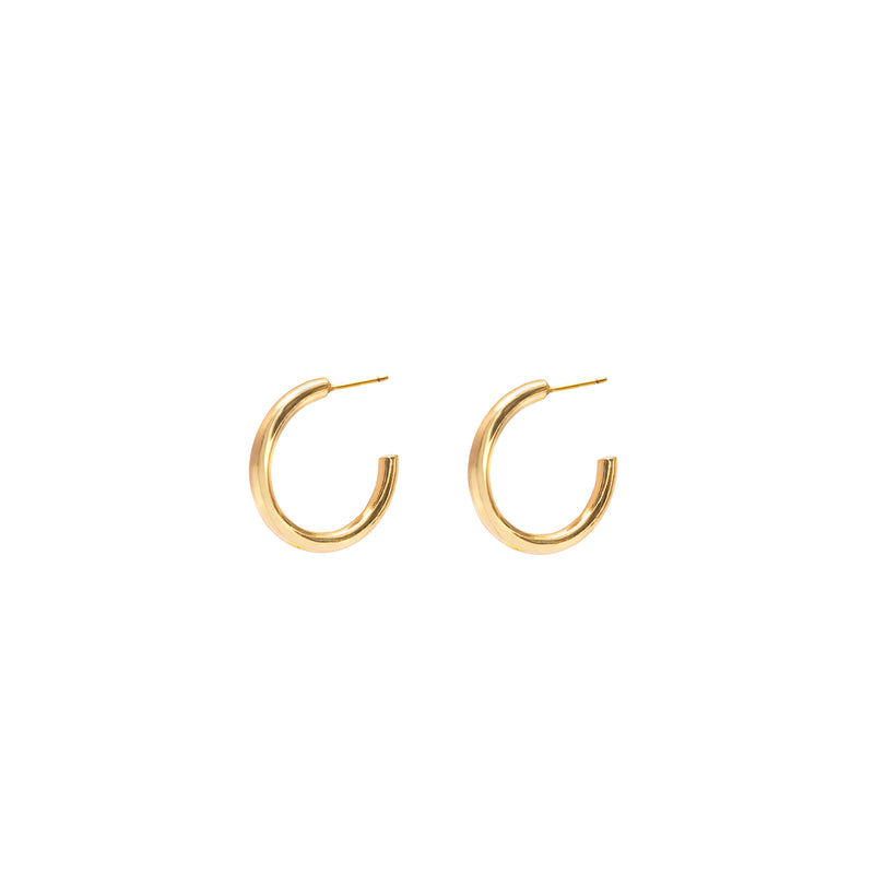 Rocio 1 micron gold hoop earrings