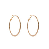 Stella 2 micron gold large hoops earrings