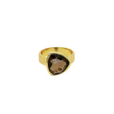 Sully semi-precious 2 micron gold ring