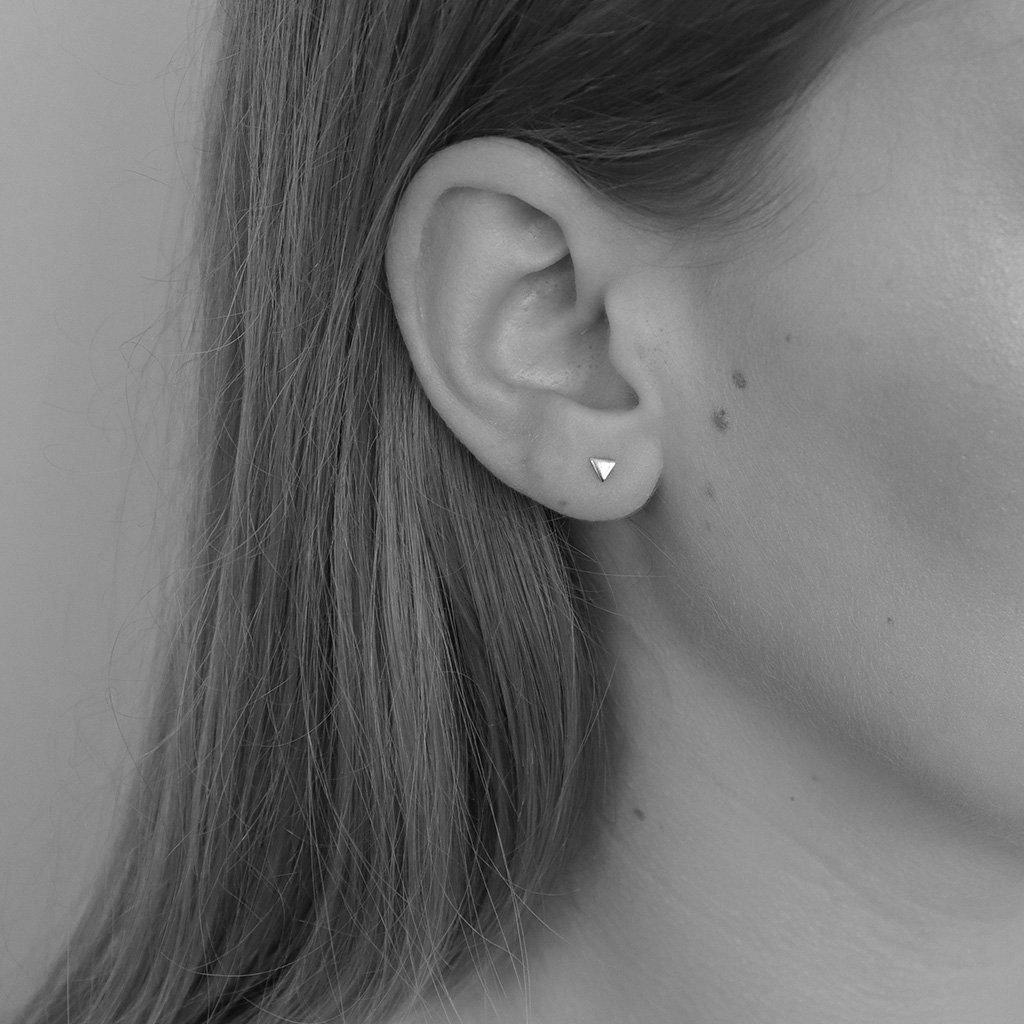 Triangle studs gold filled | MEZI