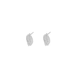 Tamar leaf crystal studs