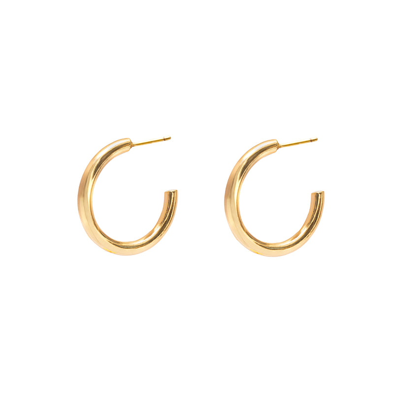 Rocio 1 micron gold hoop earrings