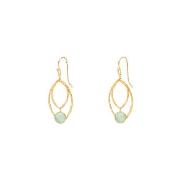 Urla semi precious stone earrings