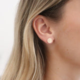 Varsha coin gold filled stud earrings