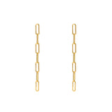 Vega 1 micron gold chain earrings