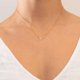 Plain Initial pendant necklace