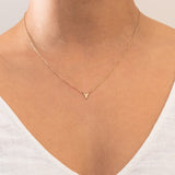 Plain Initial pendant necklace