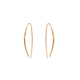 Yakov 2 micron gold cross over earrings
