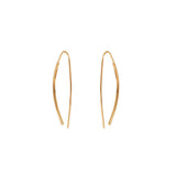 Yakov 2 micron gold cross over earrings
