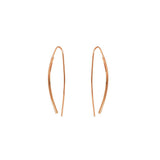 Yakov 2 micron gold cross over earrings