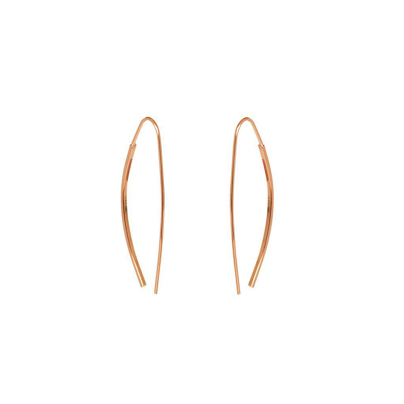 Yakov 2 micron gold cross over earrings