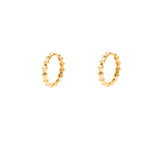 Hedy textured hoops