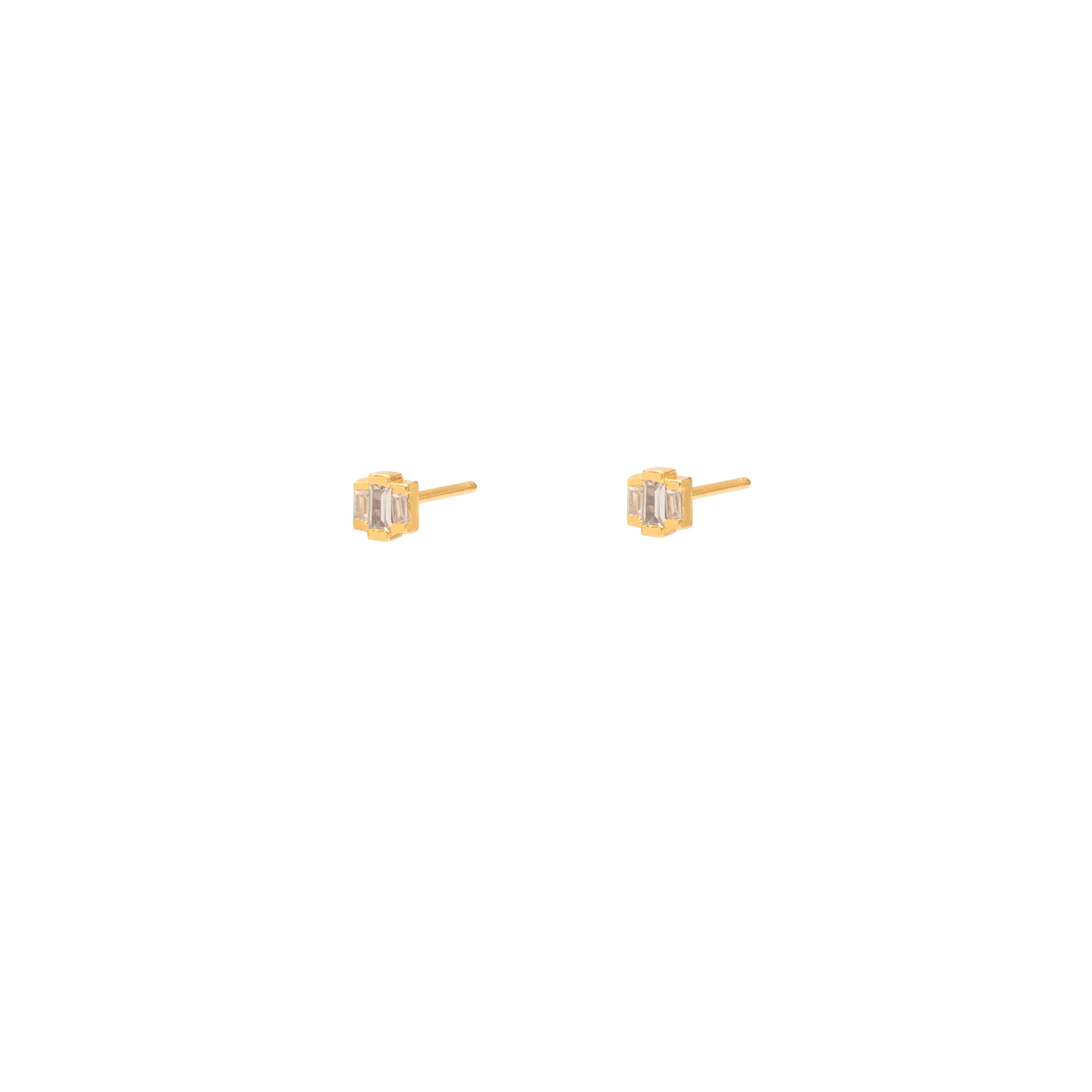 Zea crystal stud earrings | MEZI